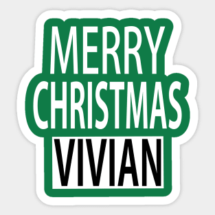 Merry Christmas Vivian Sticker